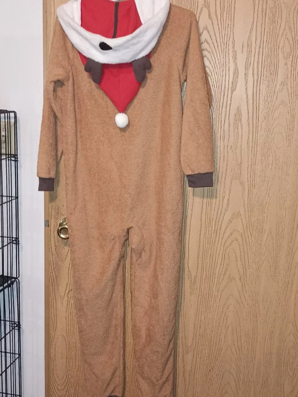 NEW Boys' Holiday Reindeer Union Suit - Cat & Jack™ Brown Large 10/12